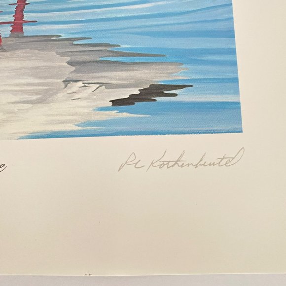 1985 Snow Geese Bob Kothenbeutel Artist Signed Numbered Ltd Edition Wild Images - Picture 3 of 4